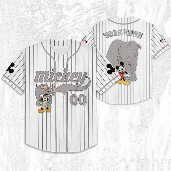 Customizable Mickey Baseball Jersey - Kid/Youth/Adult Sizes - Personalize Your Style! - Image 3