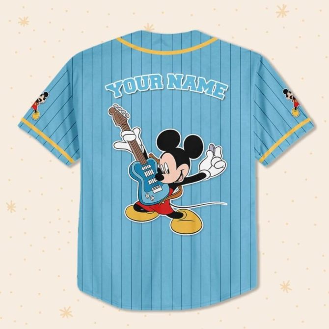 Customizable Kids/Youth/Adult Mickey Mouse Baseball Jersey - Personalize Yours Today! - Image 4
