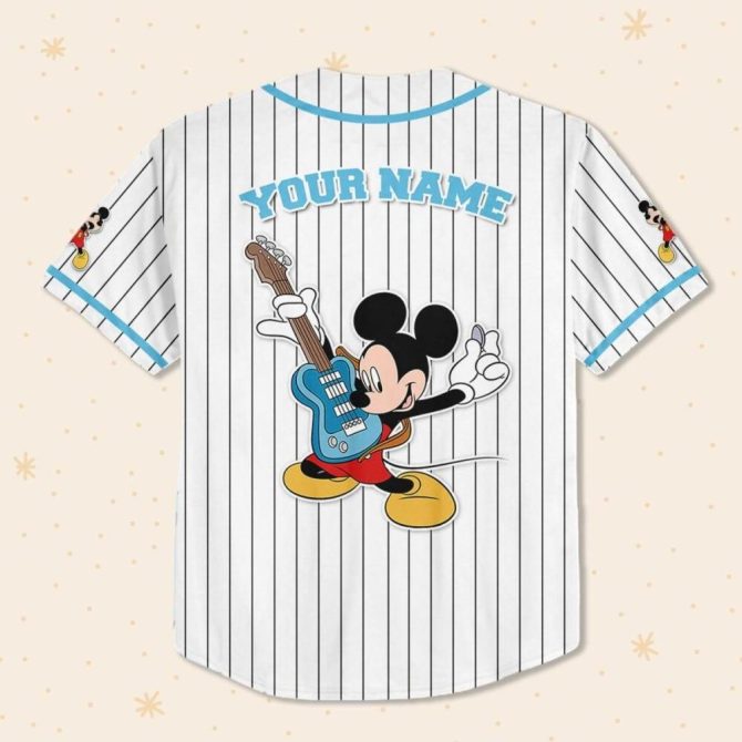 Custom Mickey Mouse Baseball Jersey - Kids/Youth/Adult Sizes - Personalize With Your Name! - Image 4