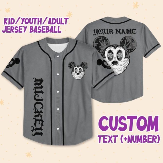 Customizable Youth/Adult Baseball Jersey - Personalized Name & Number, Unique Design