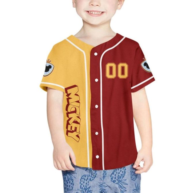 Custom Mickey Baseball Jersey - Personalize Name & Number For Kids/Youth/Adults - Unique Gift! - Image 5