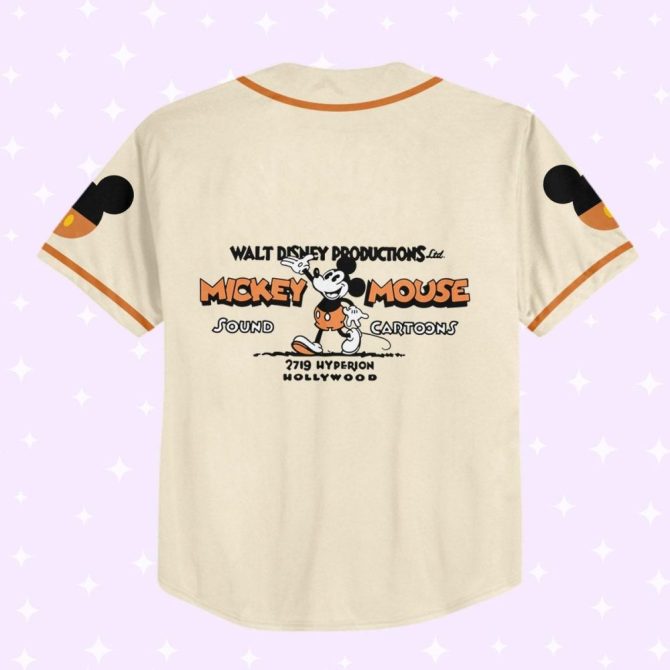 Custom Mickey Mouse Baseball Jersey - Kids/Youth/Adult Sizes - Personalized Text & Number - Image 4