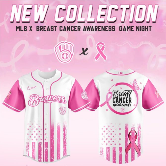 Brewers Pink Jersey - Mlb Breast Cancer Awareness Limited Edition