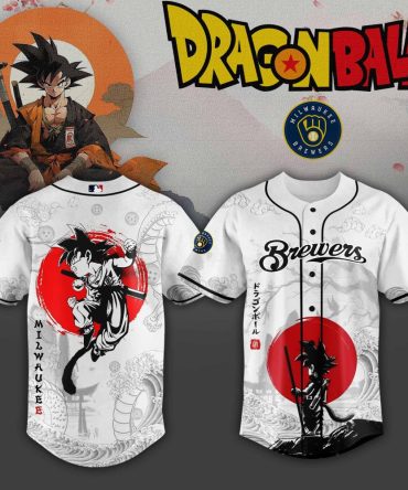 Dragon Ball X Milwaukee Brewers Limited Edition Jersey - Anime Fan Gear!
