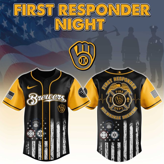 First Responder Night Milwaukee Brewers Jersey - Honor Heroes In Style!