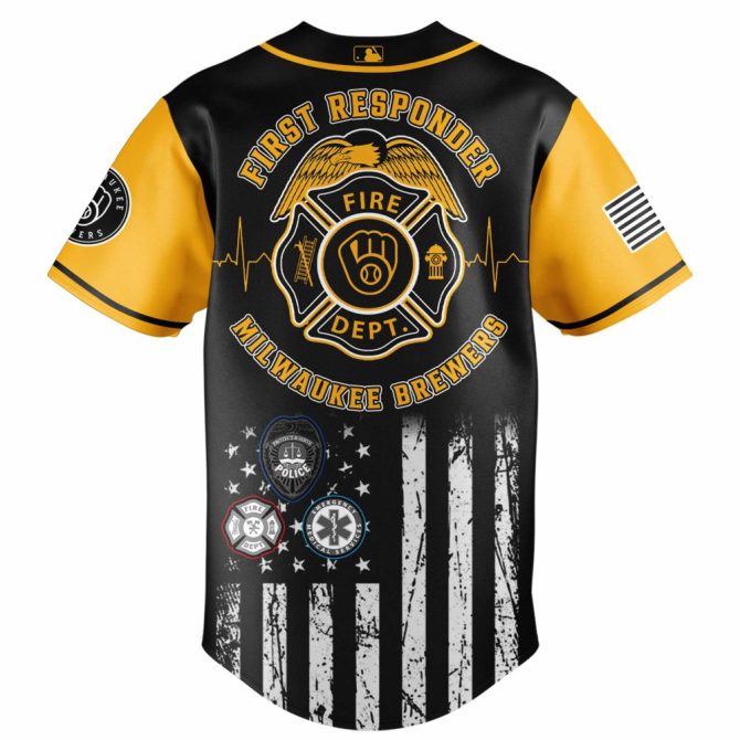 First Responder Night Milwaukee Brewers Jersey - Honor Heroes In Style! - Image 3