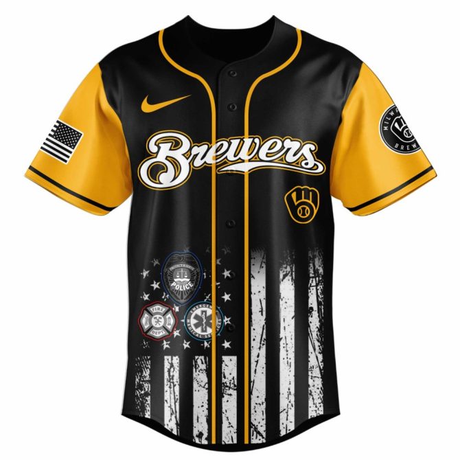 First Responder Night Milwaukee Brewers Jersey - Honor Heroes In Style! - Image 2