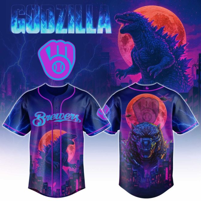 Epic Godzilla Baseball Jersey - Brewer'S Fans Limited Edition Gear