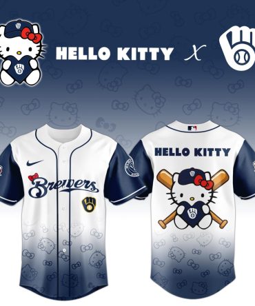 Exclusive Hello Kitty X Brewers Baseball Jersey – Cute & Stylish Fan Gear!