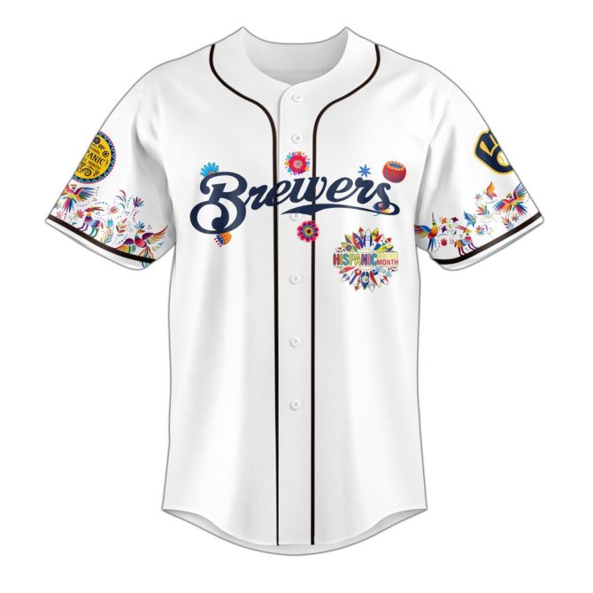 Celebrate Hispanic Heritage Month: Limited Edition Brewers Jersey – Vibrant Design, Perfect For Fans! - Image 2