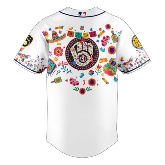 Celebrate Hispanic Heritage Month: Limited Edition Brewers Jersey – Vibrant Design, Perfect For Fans! - Image 3