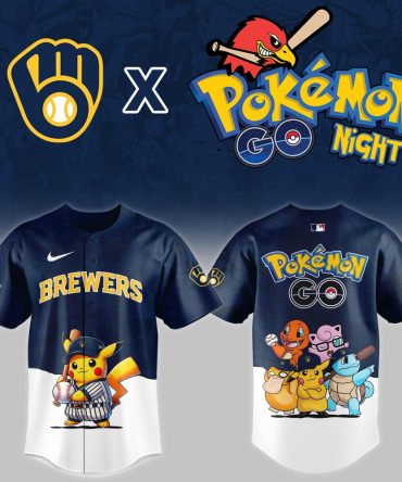Limited Edition Pokémon Go Night Jersey – Brewers X Pikachu Design – Catch Yours Now!