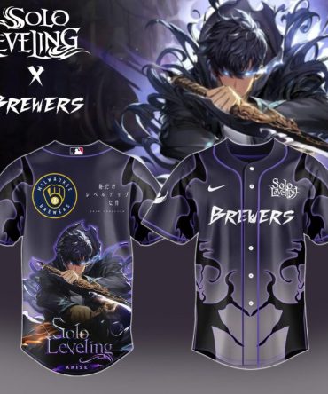 Exclusive Solo Leveling X Brewers Jersey - Limited Edition Anime Fan Gear