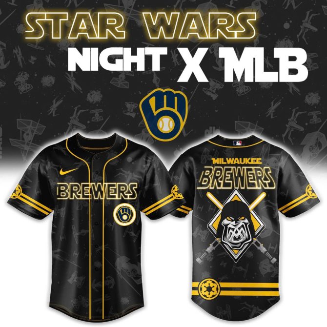 Exclusive Star Wars X Mlb Milwaukee Brewers Jersey - Limited Edition Fan Gear!