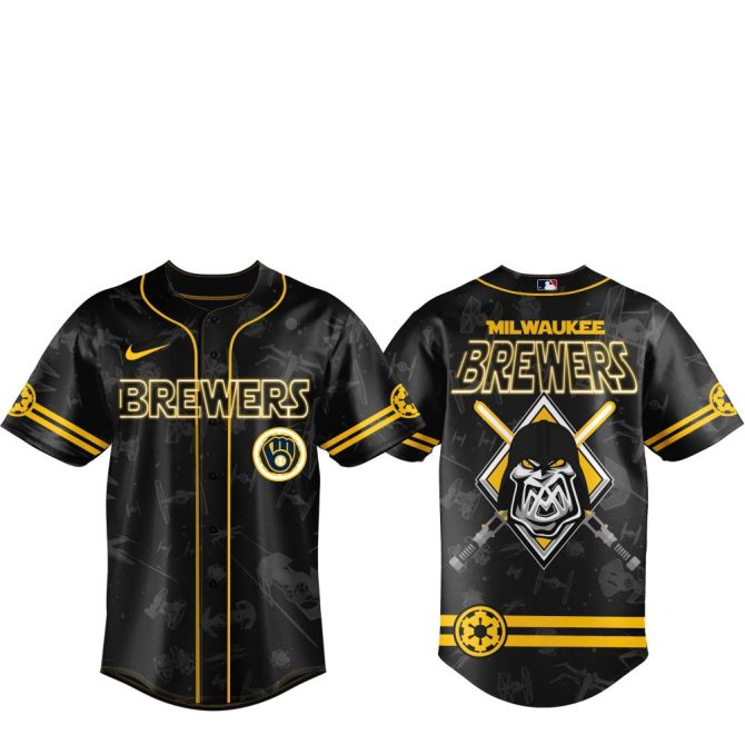 Exclusive Star Wars X Mlb Milwaukee Brewers Jersey - Limited Edition Fan Gear! - Image 2