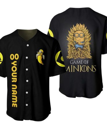 Custom Minion Baseball Jersey – Game Of Thrones Inspired, Add Your Name, Perfect Gift!