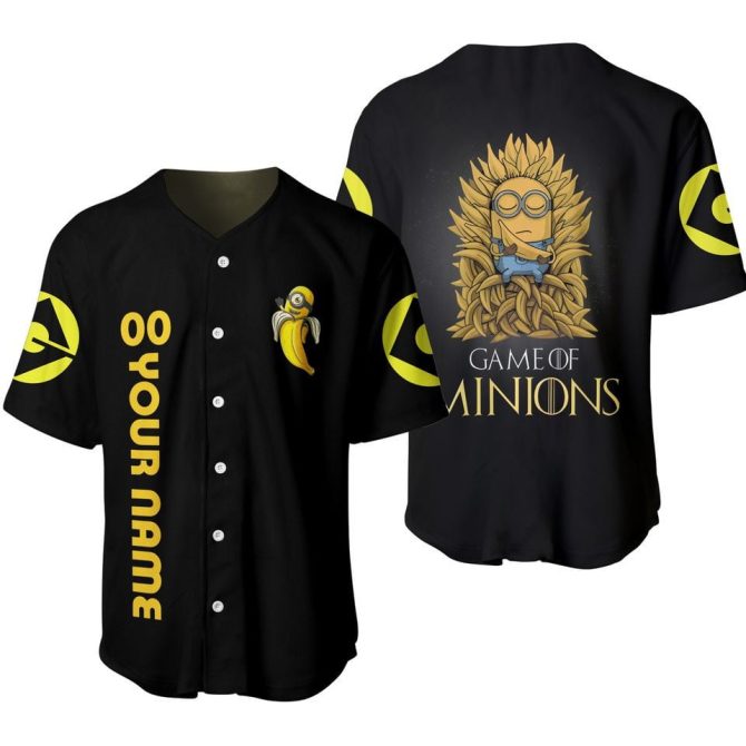 Custom Minion Baseball Jersey – Game Of Thrones Inspired, Add Your Name, Perfect Gift!