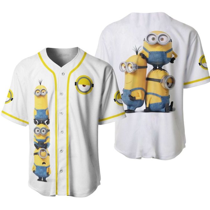 Fun Minion Baseball Jersey – Perfect For Fans & Casual Wear, Unisex, Comfortable Fit