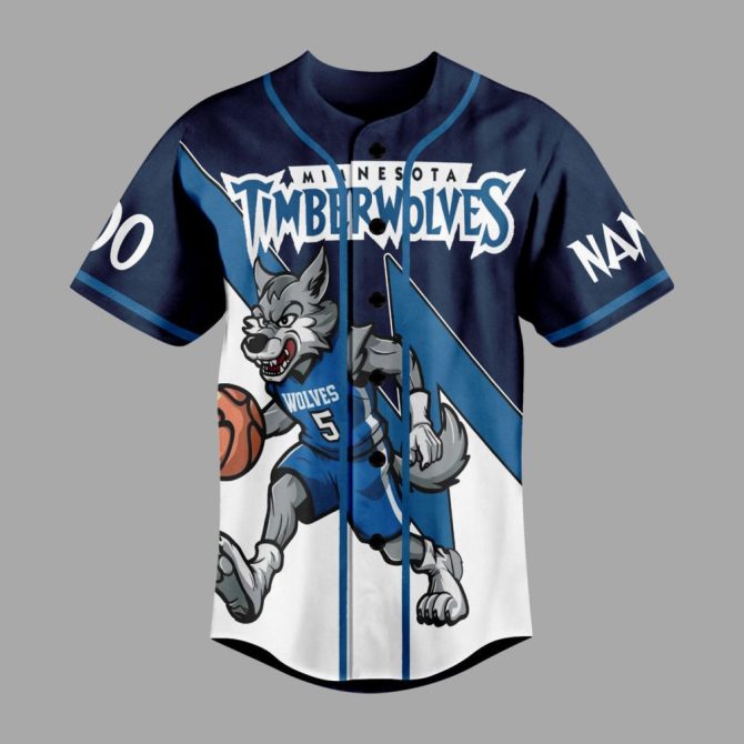 Custom Minnesota Wolves Jersey - Personalized Name & Number - Perfect For Fans! - Image 2