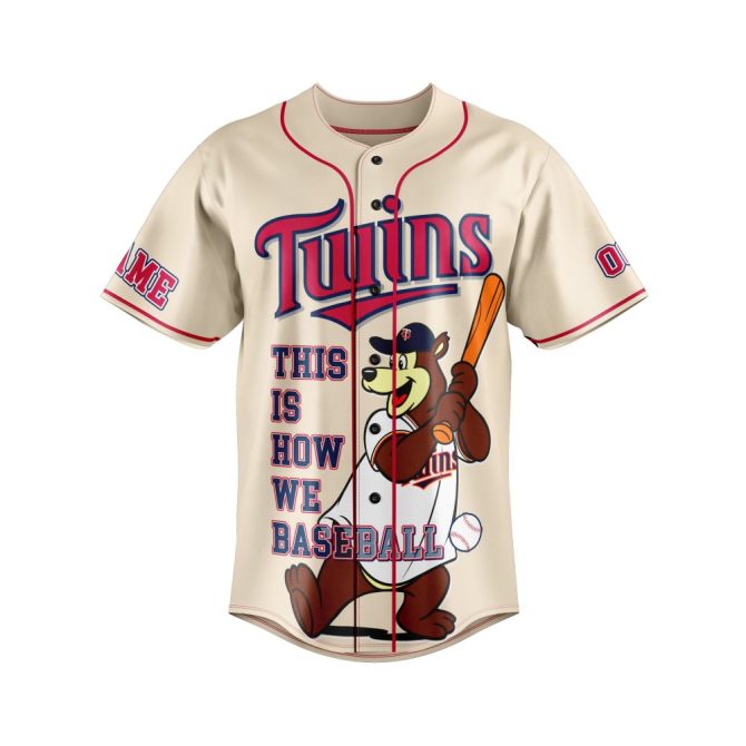 Customizable Twins Territory Baseball Jersey – Add Your Name & Number! - Image 2