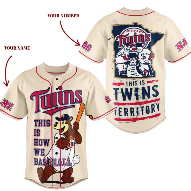 Customizable Twins Territory Baseball Jersey – Add Your Name & Number!