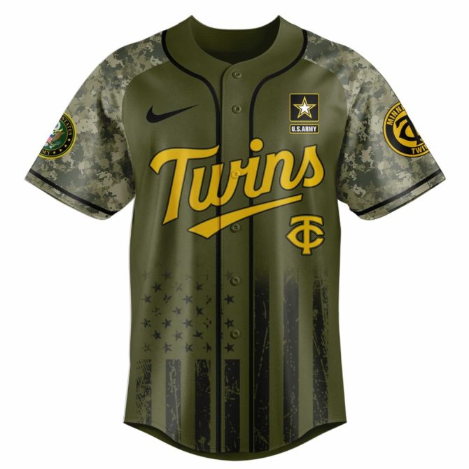 Celebrate U.S. Army'S 250Th With Limited Edition Minnesota Twins Jersey - Military Tribute - Image 2
