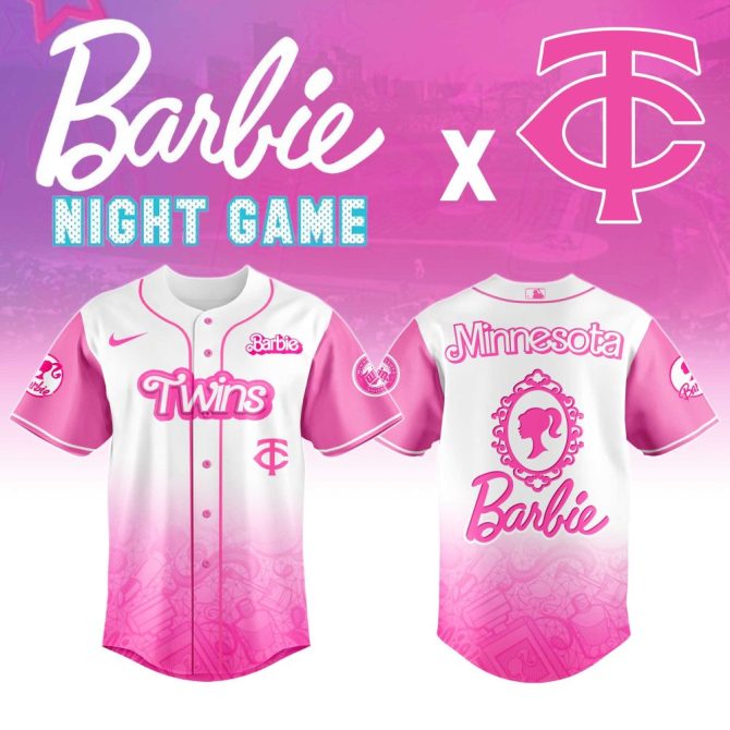 Limited Edition Barbie X Twins Pink Jersey – Perfect For Fans & Collectors!