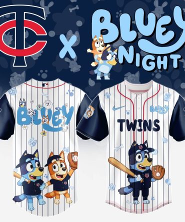 Limited Edition Bluey X Twins Baseball Jersey – Fun Kids' Sportswear!