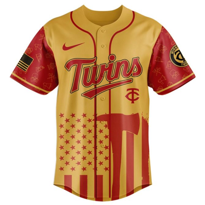 Honor Heroes: Limited Edition Firefighter Appreciation Jersey - Minnesota Twins Style - Image 2