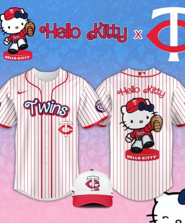 Hello Kitty X Twins Baseball Jersey & Cap Set – Limited Edition Cute Sports Gear