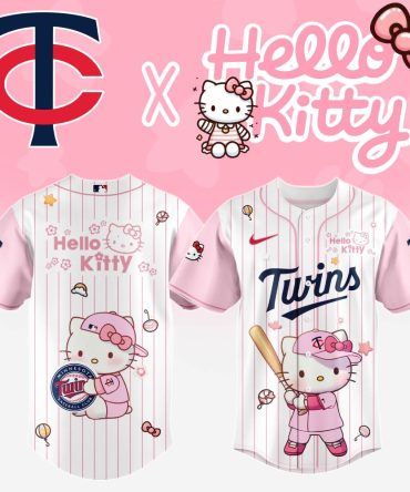 Limited Edition Hello Kitty X Twins Baseball Jersey - Cute & Stylish Fan Gear
