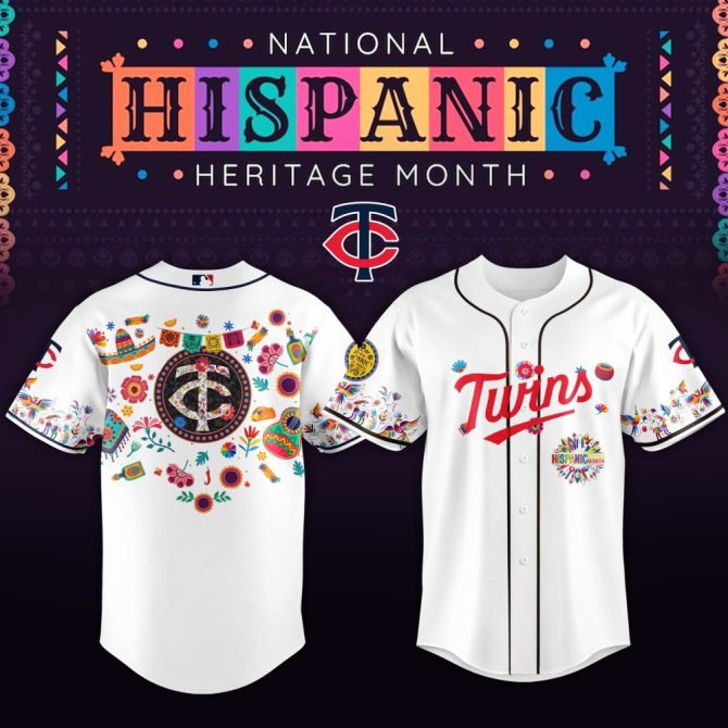 Celebrate Hispanic Heritage: Limited Edition Twins Jersey – Vibrant Design, Perfect Gift!