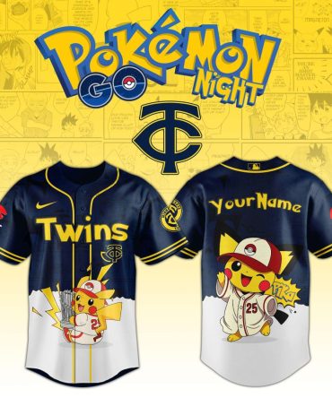Customizable Pokémon Baseball Jersey – Pikachu Edition For Fans