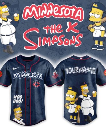 Customizable Minnesota Baseball Jersey - Fun Cartoon Style , Perfect Gift!