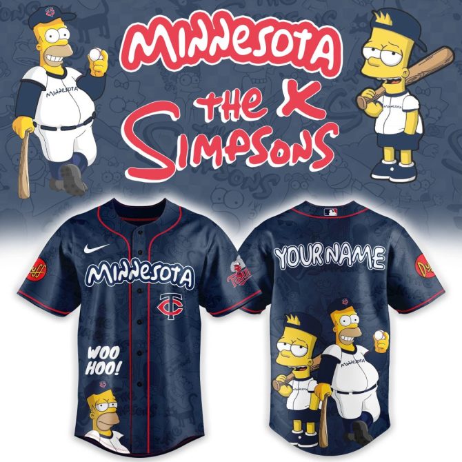 Customizable Minnesota Baseball Jersey - Fun Cartoon Style , Perfect Gift!