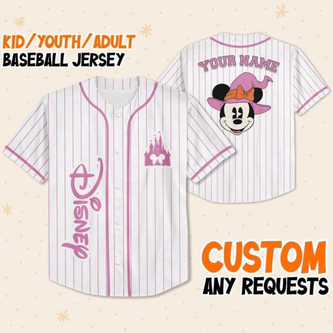 Custom Disney Baseball Jersey For Kids, Youth & Adults – Personalized With Your Name! - Image 2