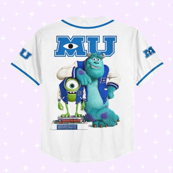 Custom Monsters University Baseball Jersey - Kids/Youth/Adult - Add Your Name & Number! - Image 4