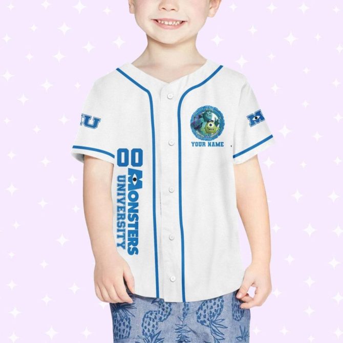 Custom Monsters University Baseball Jersey - Kids/Youth/Adult - Add Your Name & Number! - Image 5