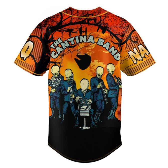 Custom Mos Eisley Cantina Baseball Jersey – Personalized Star Wars Band Design - Image 3