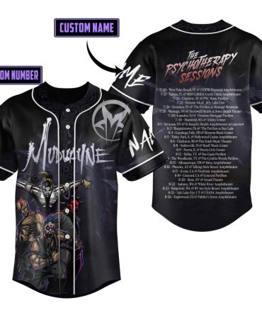 Customizable Mudvayne Tour Baseball Jersey - Add Your Name & Number!