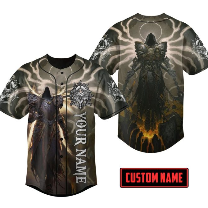 Customize Your Style: Unique Hooded Warrior Baseball Jersey With Personalized Name - Perfect Gift!