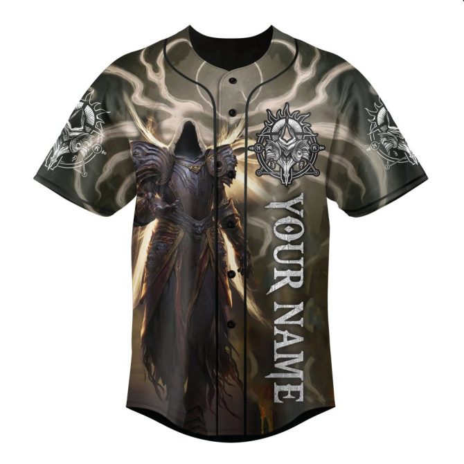 Customize Your Style: Unique Hooded Warrior Baseball Jersey With Personalized Name - Perfect Gift! - Image 2