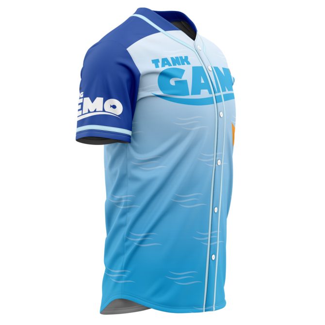 Finding Nemo Tank Gang Baseball Jersey - Ocean Blue, Fun Graphic Tee For All Ages - Image 2