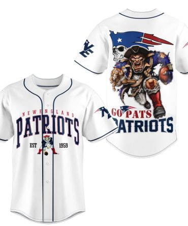Premium New England Patriots Baseball Jersey - Bold Fan Apparel For Game Day Enthusiasts