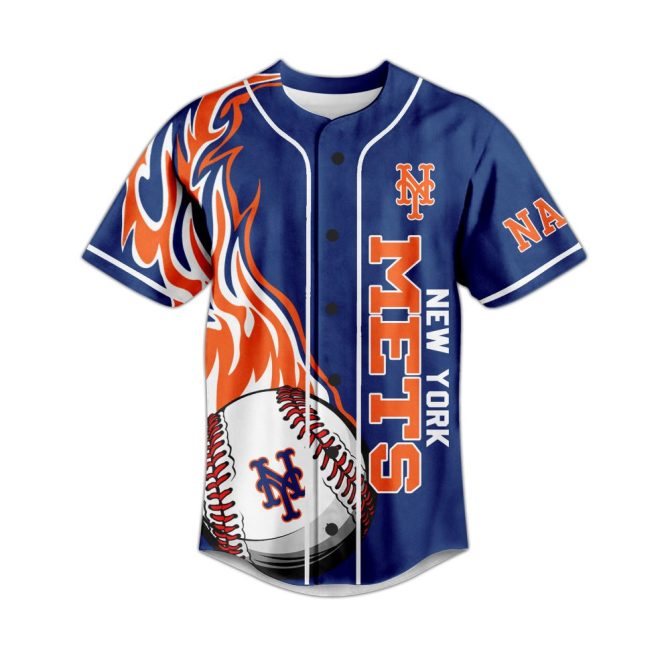 Customizable New York Mets Jersey - Stand Out With Personalized Fan Gear! - Image 2