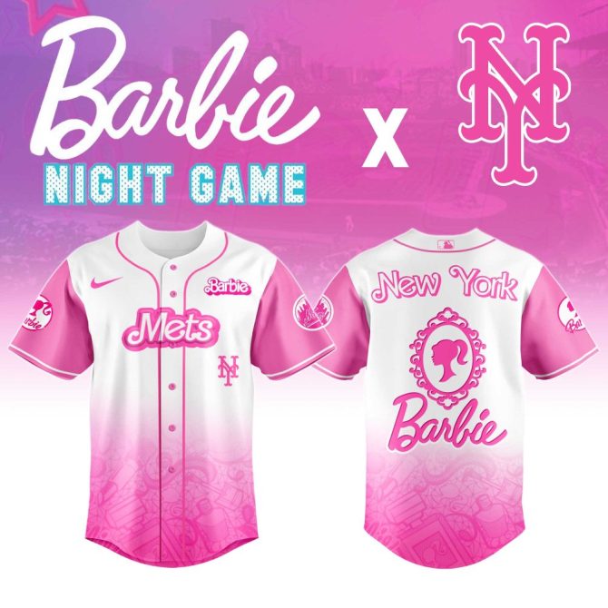 Limited Edition Barbie X Mets Jersey - Perfect For Fans & Collectors!