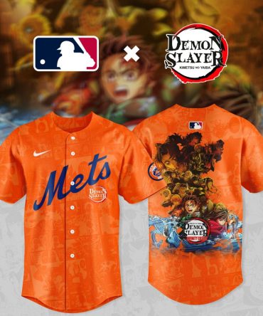 Limited Edition Mets X Demon Slayer Jersey – Official Mlb Anime Collaboration