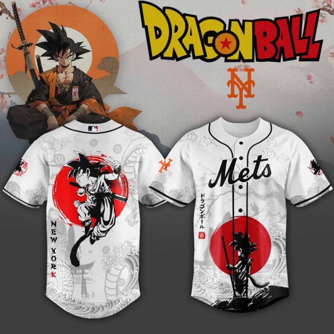 Dragon Ball X Mets Baseball Jersey – Limited Edition Anime Fan Gear