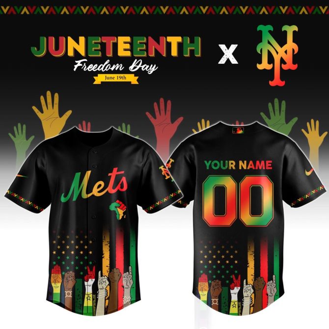 Custom Juneteenth Mets Jersey - Celebrate Freedom In Style! Personalize Now!