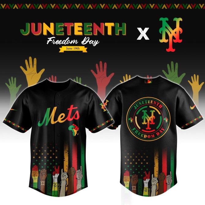 Celebrate Juneteenth In Style: Exclusive Mets Freedom Day Jersey - Limited Edition!